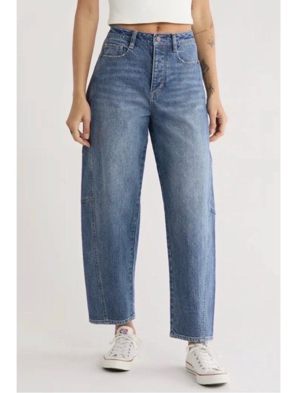 HABITUAL Jeans Brant Women’s Size 25 Blue Wide-Leg Barrel